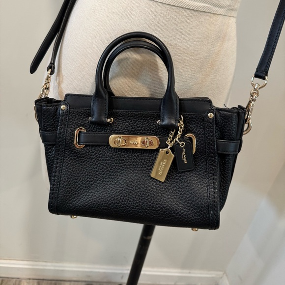 Coach Swagger 20 Mini Pebbled Leather Crossbody - Picture 13 of 14